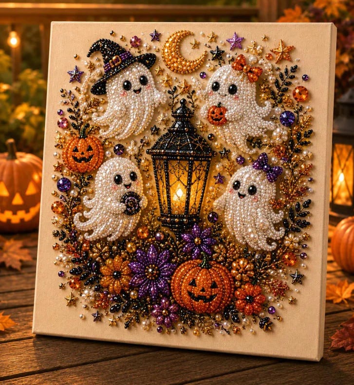 🔥🔥Last Day 50% OFF -🎃Halloween DIY Diamond Art Kit