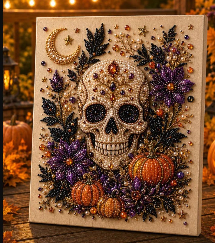 🔥🔥Last Day 50% OFF -🎃Halloween DIY Diamond Art Kit