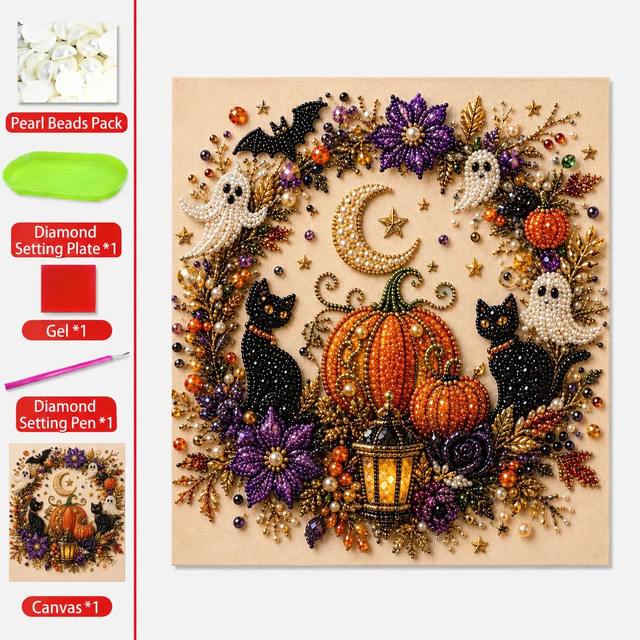 🔥🔥Last Day 50% OFF -🎃Halloween DIY Diamond Art Kit